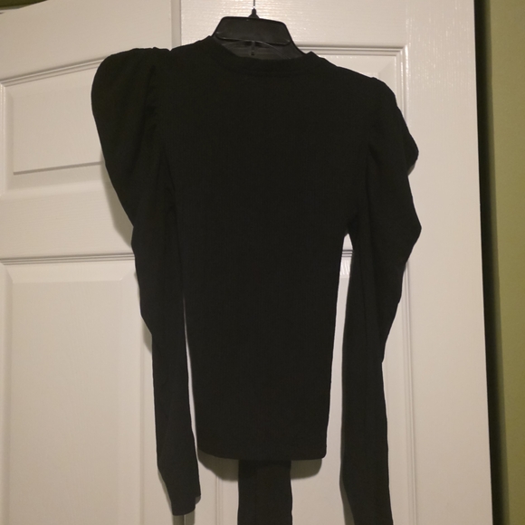 Truth Black Puff Sleeve Blouse - Picture 7 of 8